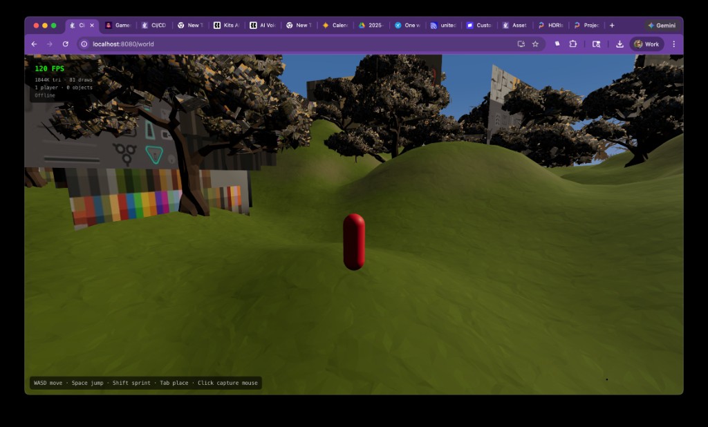 Open world running in a browser at 120 FPS